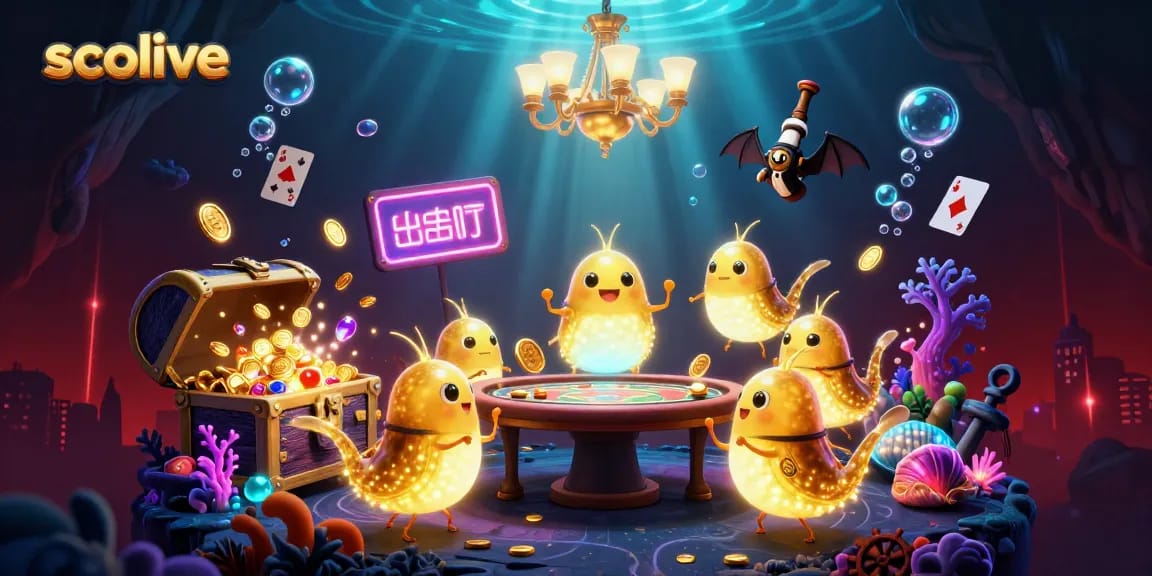 Experience the immersive socolive live casino atmosphere with glowing glowworms and vibrant game elements.