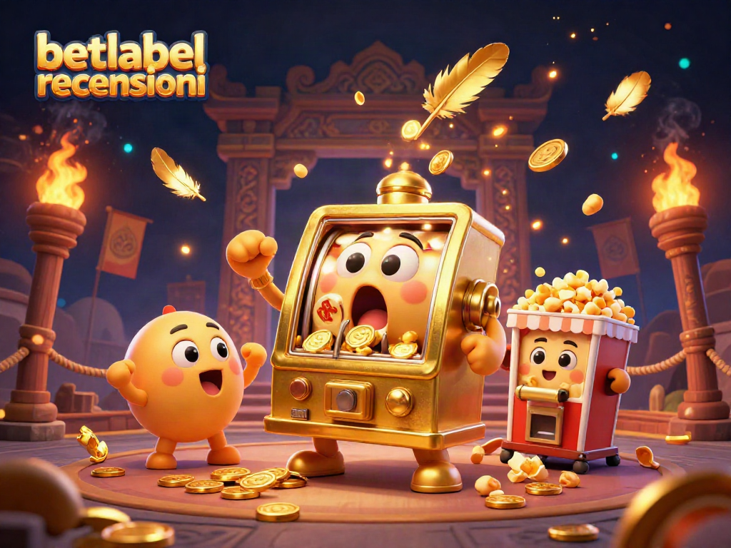 Watch the betlabel recensioni slot machine hit a jackpot as golden coins fly, celebrating excitement and wins.