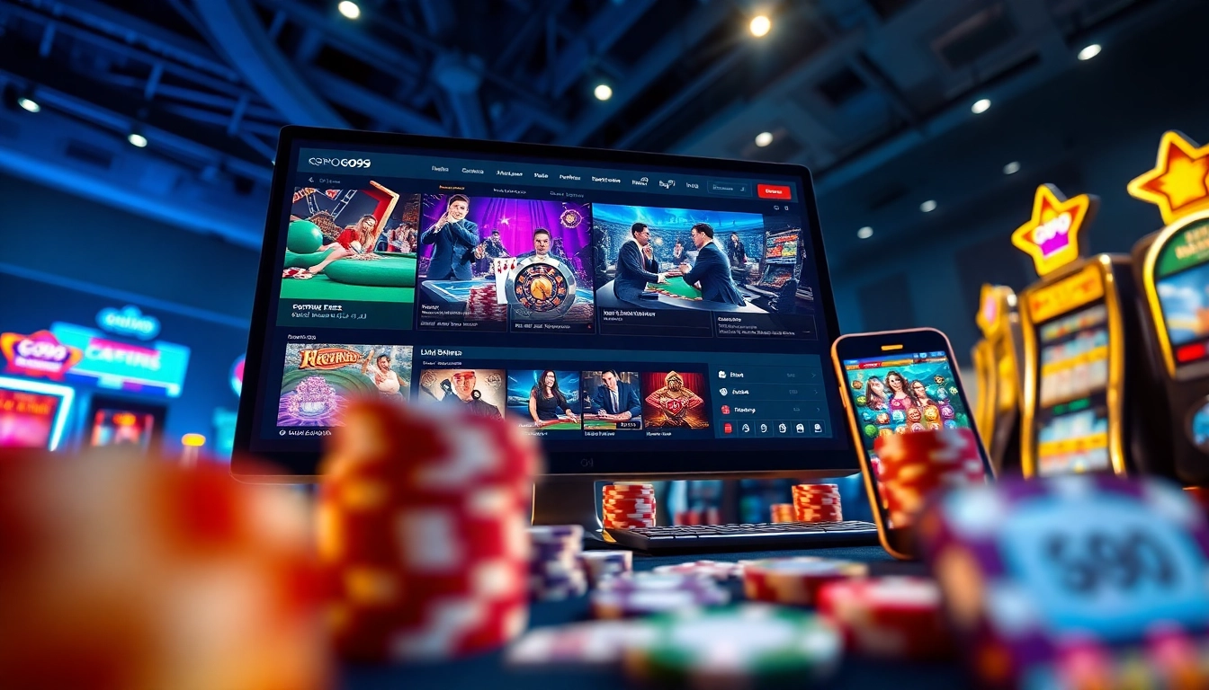 Experience the excitement of online gaming with GO99, showcasing vibrant sports betting and live casino action.
