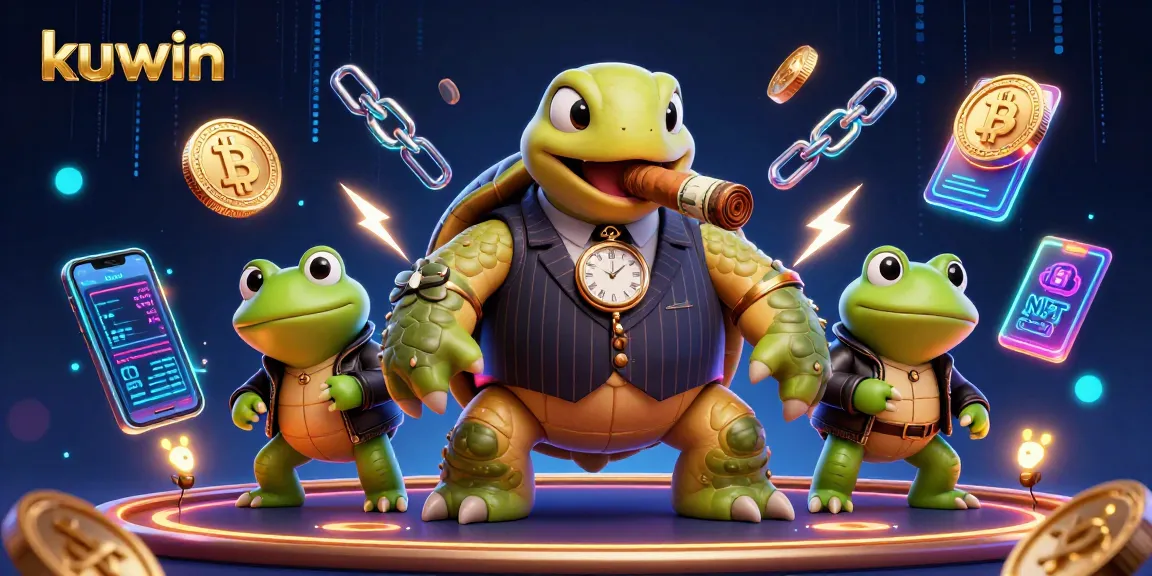 Engage with kuwin's thrilling casino scene featuring a mobster turtle and frog enforcers.