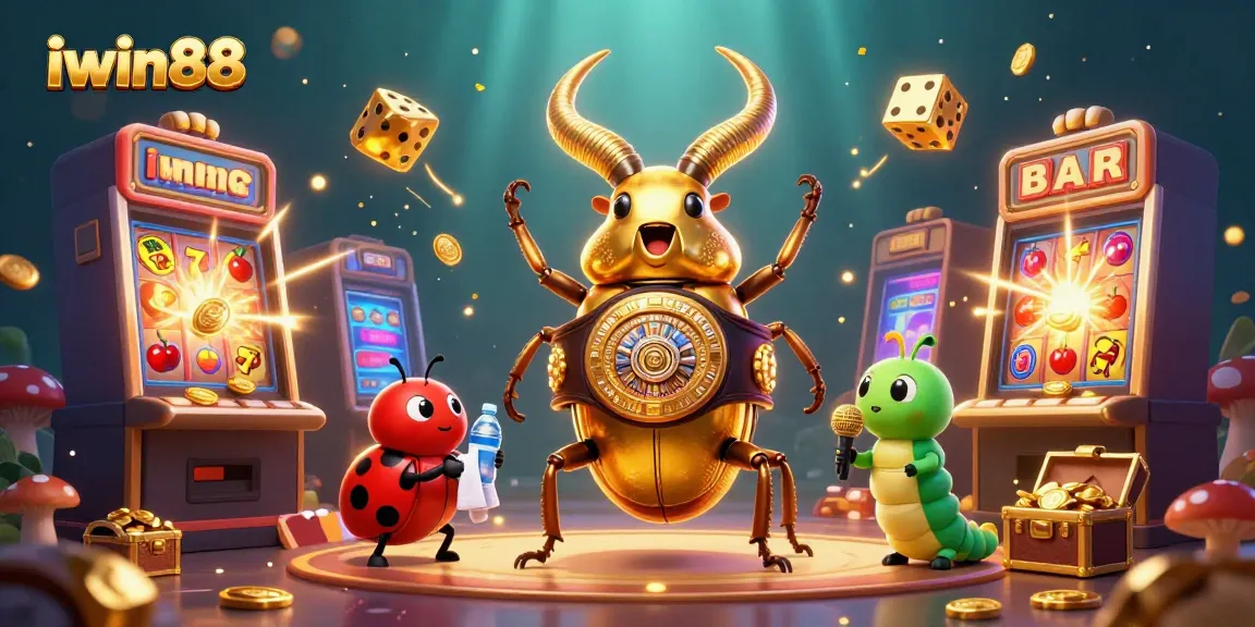 Experience the excitement of iwin88 gaming with a vibrant 3D illustration featuring thrilling casino elements.