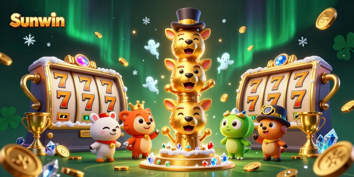 Experience the dynamic world of Sunwin with thrilling slot games, golden treasures, and rich casino elements.