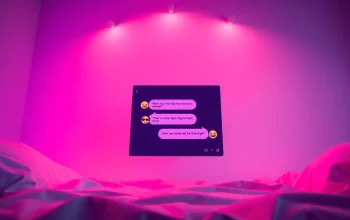 Engaging scene of a porn chat AI interface with playful interactions.