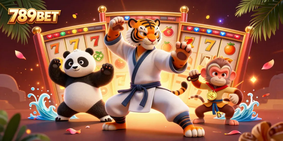 Experience thrilling action with the kung fu tiger master at 789BET, showcasing dynamic slot elements.